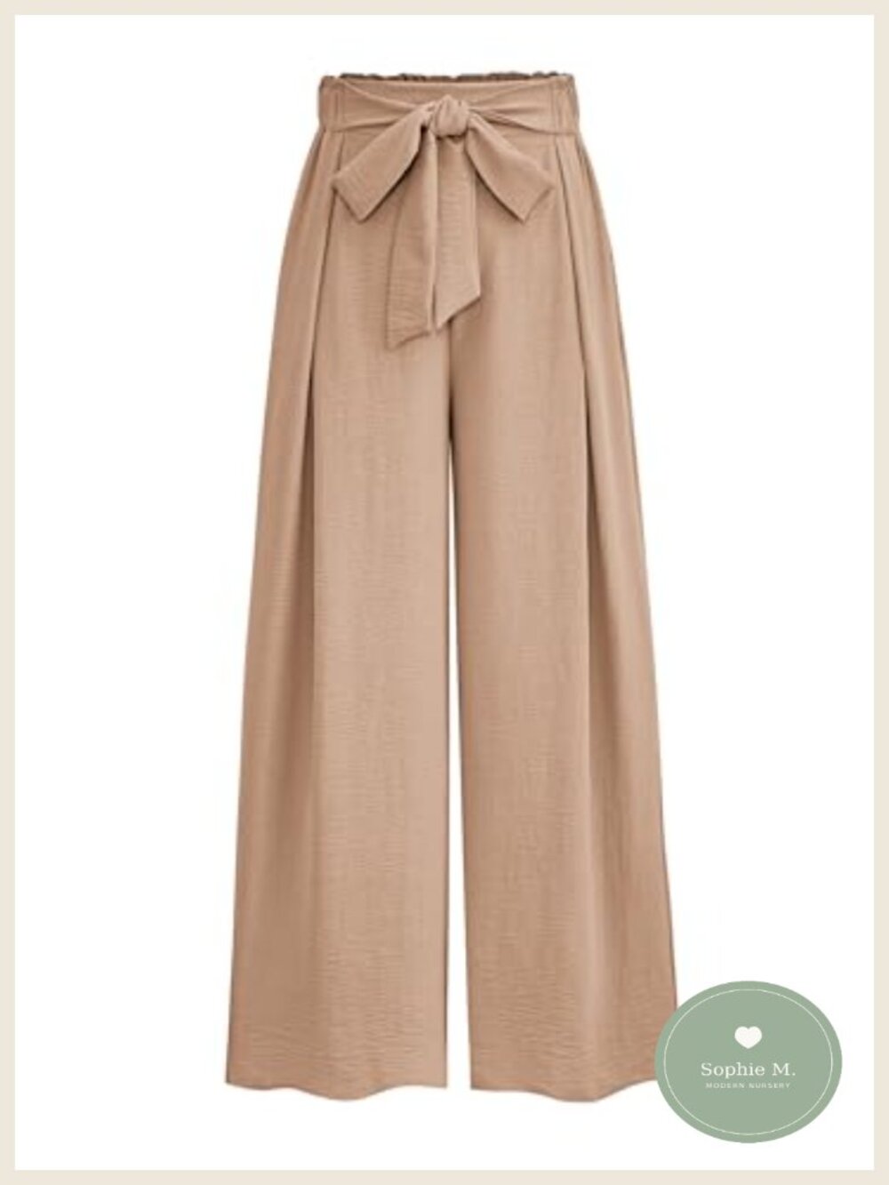 Wide Leg Pleated Palazzo Pants High Waisted Flowy with Pockets